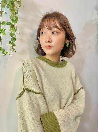 ミディアム カラー ツヤ美髪💐 髪質改善/高山愛来のヘアスタイル