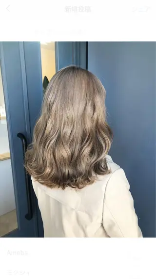 ミディアム カラー 女性リピ90%🍨 🩷佐藤みずきのヘアスタイル