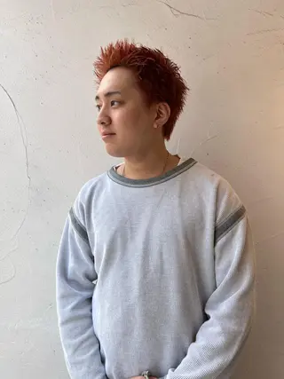 ショート カラー メンズ メンズ専門ブリー チカラー⚡️リュウジのヘアスタイル