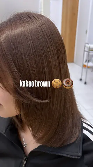 セミロング ‎🤍透明感×ツヤ髪 / Saki‎🤍のヘアスタイル