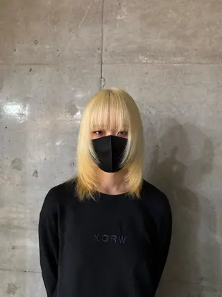 ミディアム カラー 【🥀履歴修正🥀】 ハイトーン職人/拓真のヘアスタイル