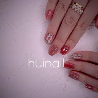 ミディアム めぐみのネイルサロン スタッフ練習のネイルデザイン