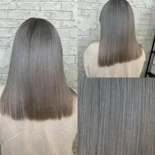 セミロング カラー エクステ＆艶カラー 🎀YURINA🎀のヘアスタイル