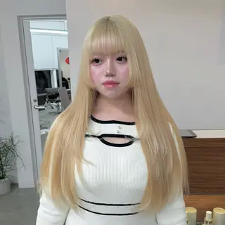 ロング カラー エクステモデル募集 💗大阪梅田/川上のヘアスタイル