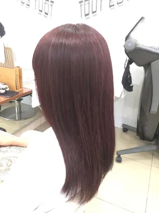 セミロング カラー 東梅田エリアカラー ヘアセットNo. 1のヘアスタイル