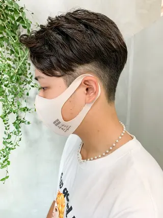 メンズ 横井伴典　矢場町 メンズパーマ/カットのヘアスタイル