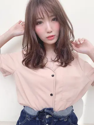 ミディアム カラー 髪質改善サロン 心斎橋ARCHEのヘアスタイル