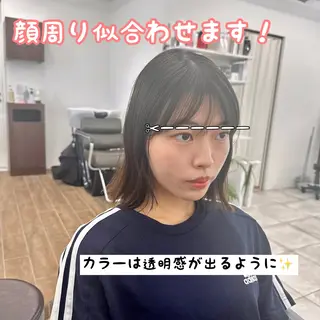 ミディアム カラー ブリーチなし/レイヤ ー特化🌈Tommyのヘアスタイル