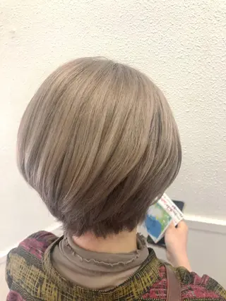 ショート カラー 髪質改善/美髪矯 正ヤマモトハルキのヘアスタイル