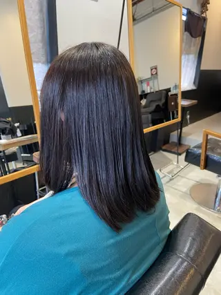 ミディアム 💫縮毛矯正/ カット💫徳永あい子のヘアスタイル