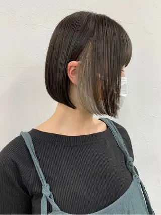 ショート カラー 🧸艶々韓国ヘア 🧁mizunaのヘアスタイル