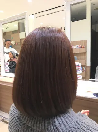 ミディアム カラー 🔸縮毛矯正🔸 カソリ ナユタのヘアスタイル