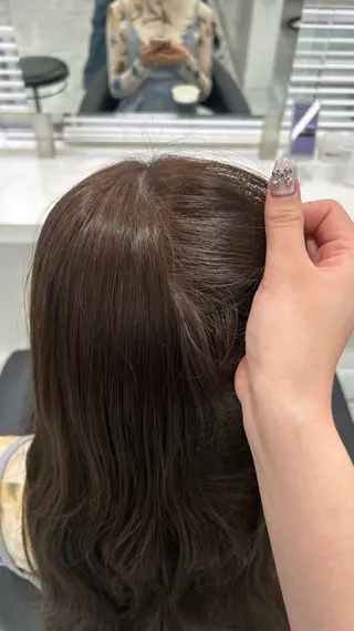 ロング カラー パーマ ヘアアレンジ メンズ キッズ 盛れ韓国ハイトーン 🎀Himari🎀のヘアスタイル