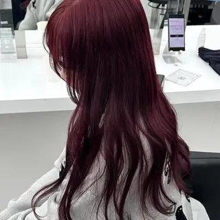 ロング カラー みう/仙台/暖色/ 艶髪/顔周りカット/のヘアスタイル