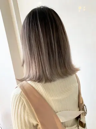 ミディアム カラー opus 店長大和 レイヤー/赤み消しのヘアスタイル