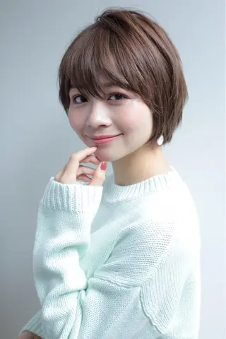 ショート 縮毛/ショート/ ボブ/レイヤー/小原のヘアスタイル