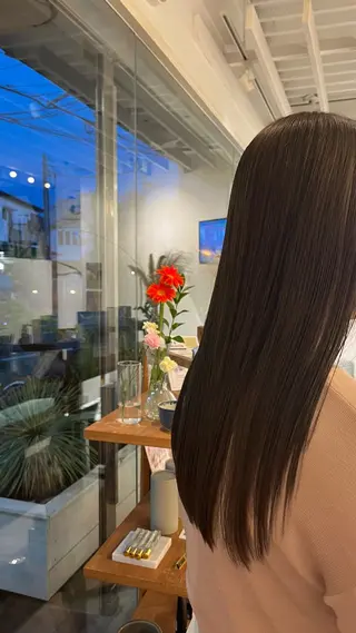 ロング カンノ シュンのヘアスタイル