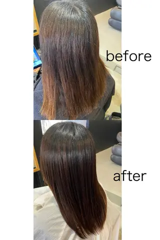 セミロング 💫縮毛矯正/ カット💫徳永あい子のヘアスタイル