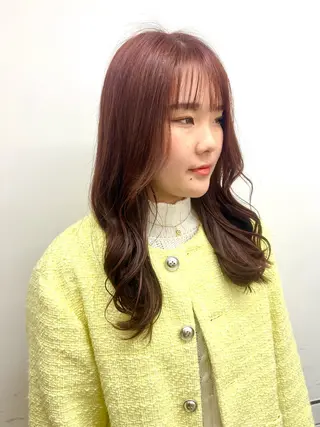 セミロング 奥田 葵のヘアスタイル