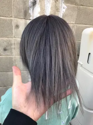 カラー ダブルスキルエクステ /羽エクステ白石宇由のヘアスタイル