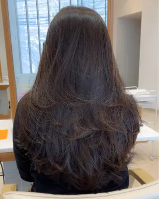ロング ミタニ/髪質改善 /レイヤーカットのヘアスタイル