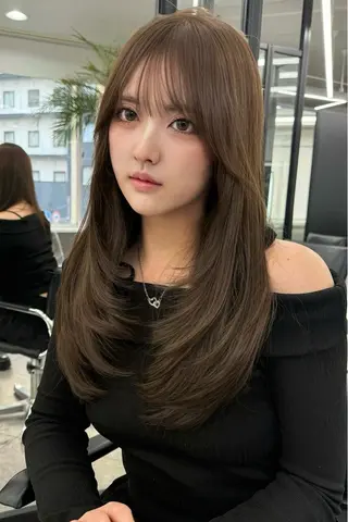 ロング レイヤーカット 艶髪/西尾 幸樹のヘアスタイル