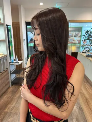ロング カラー 穐山 翔也のヘアスタイル