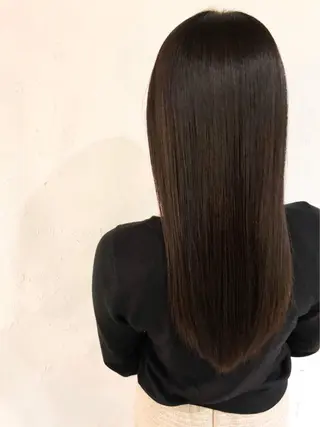 ロング 予約 停止のヘアスタイル