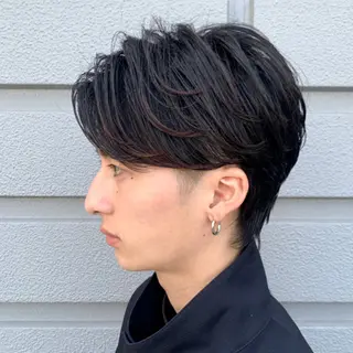 ショート パーマ メンズ メンズカット/ 江下翔瑛のヘアスタイル