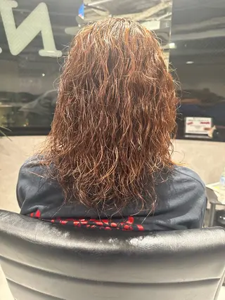 ロング カラー パーマ ヘアアレンジ メンズ メンズヘア静岡 ✂︎Ryuheiのヘアスタイル