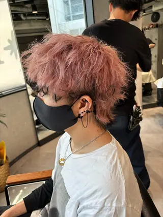 ショート カラー ヘアアレンジ メンズヘア静岡 ✂︎Ryuheiのヘアスタイル