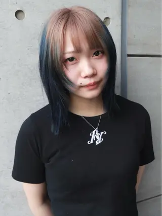 ミディアム カラー 江草　真美果 hakuboのヘアスタイル