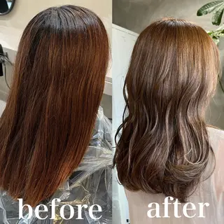 ロング カラー RIYA❤︎ Aujuaソムリエのヘアスタイル