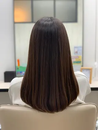 セミロング カラー 栄/久屋大通り/韓国 /透明感/横山🩵のヘアスタイル