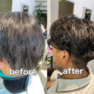 パーマ メンズ メルクヘアー 中澤のヘアスタイル