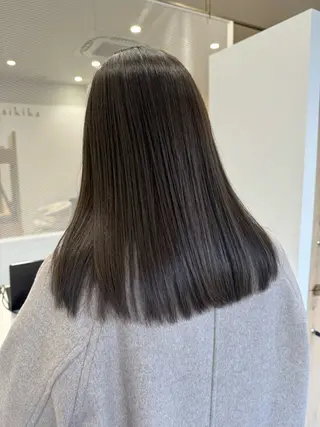 セミロング カラー 透明感カラー✴︎ SAYAKAのヘアスタイル
