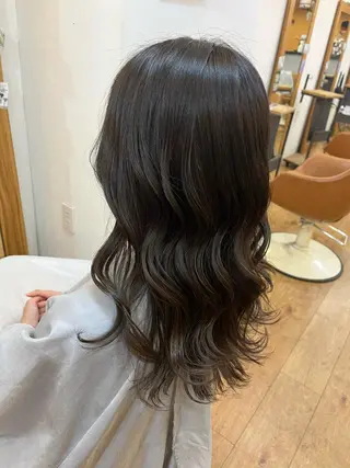 セミロング カラー be’leef.ric 守口店所属・beleef守口店 reinaのヘアスタイル