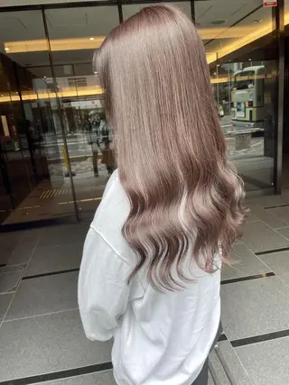 ミディアム カラー 西村あきや トレンド韓国ヘアのヘアスタイル