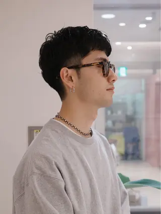 ショート パーマ メンズ メンズヘア/レイヤー /ボブ山内春輝のヘアスタイル