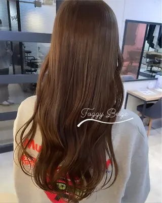 セミロング カラー 🇰🇷韓国ボブ/ 縮毛矯正🇰🇷愛誠のヘアスタイル