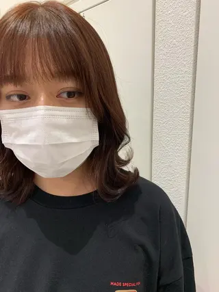 セミロング カラー 🦋　大塚 絢　🦋のヘアスタイル