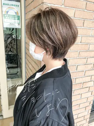 ショート カラー 北條 優輝のヘアスタイル