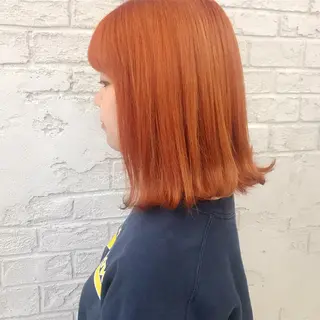 ミディアム カラー オリーブ/アッシュ やわらか透明感カラーのヘアスタイル