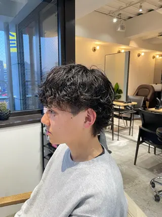 ショート パーマ メンズパーマ梅田 ・川副史晶のヘアスタイル