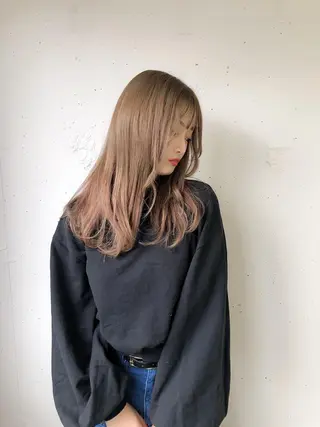 セミロング 池袋髪質改善 タニグチのヘアスタイル