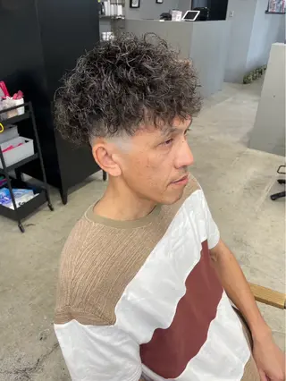 ショート パーマ メンズ メンズ専門サロン wokeのヘアスタイル