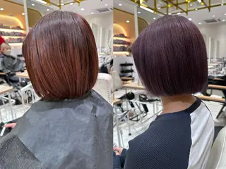 ショート カラー AMI ウルフパーマ/メンズのヘアスタイル