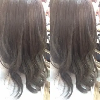 ミディアム セミロング カラー 🟦髪質改善6年 💊YAMAMOTOのヘアスタイル