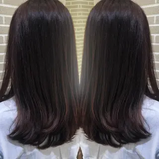 ロング カラー 山北 咲子のヘアスタイル