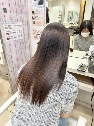 セミロング 【髪質改善カラー】 瀧田嵐士🇰🇷のヘアスタイル